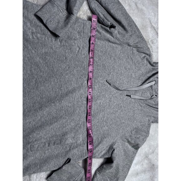 Lululemon grey split pullover drawstring hoodie women size 10 - Picture 7 of 7